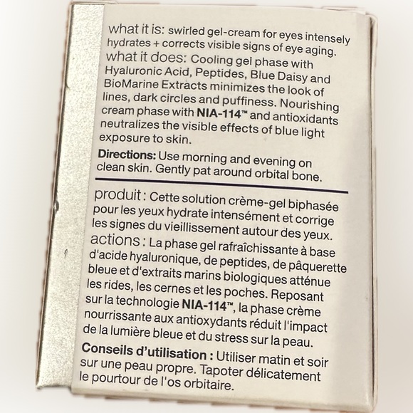 NWT StriVectin Advanced Hydration Hyaluronic Tripeptide Gel Cream for Eyes - Picture 4 of 6